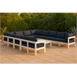 Meridian Furniture Nizuc Navy Outdoor Patio Modular Sectional