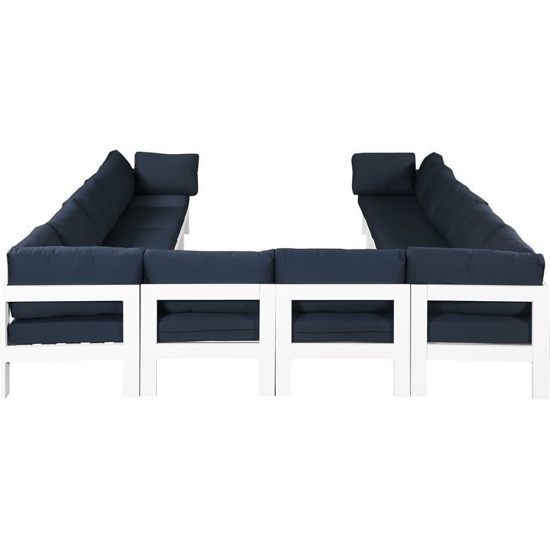 Meridian Furniture Nizuc Navy Outdoor Patio Modular Sectional