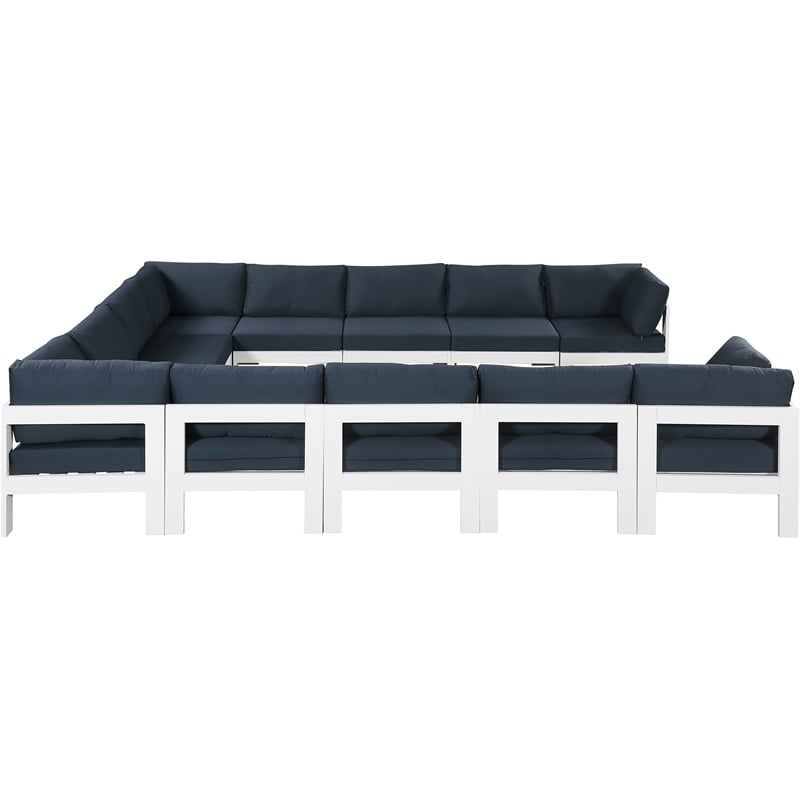 Meridian Furniture Nizuc Navy Outdoor Patio Modular Sectional