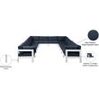 Meridian Furniture Nizuc Navy Outdoor Patio Modular Sectional