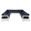 Meridian Furniture Nizuc Navy Outdoor Patio Modular Sectional