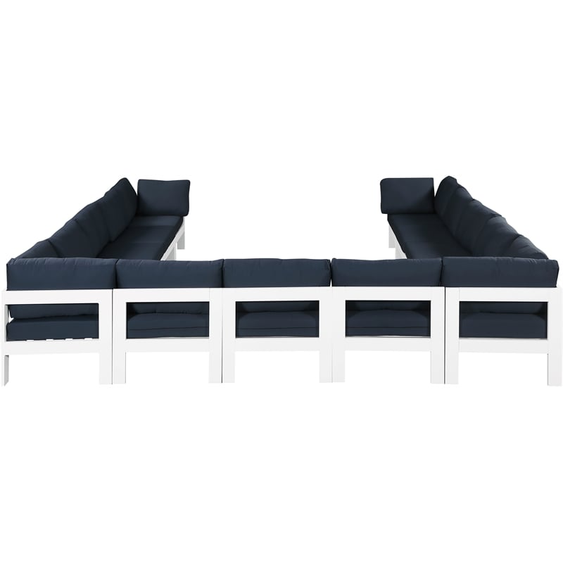 Meridian Furniture Nizuc Navy Outdoor Patio Modular Sectional