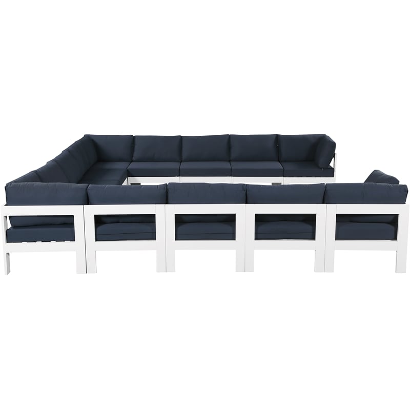 Meridian Furniture Nizuc Navy Outdoor Patio Modular Sectional