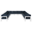 Meridian Furniture Nizuc Navy Outdoor Patio Modular Sectional
