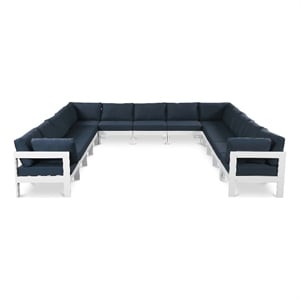 Meridian Furniture Nizuc Navy Outdoor Patio Modular Sectional