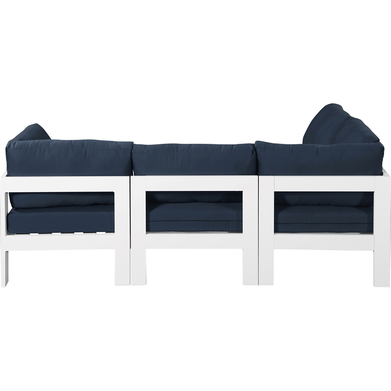 Meridian Furniture Nizuc Navy Outdoor Patio Modular Sectional