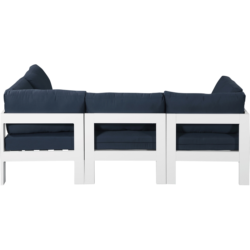 Meridian Furniture Nizuc Navy Outdoor Patio Modular Sectional