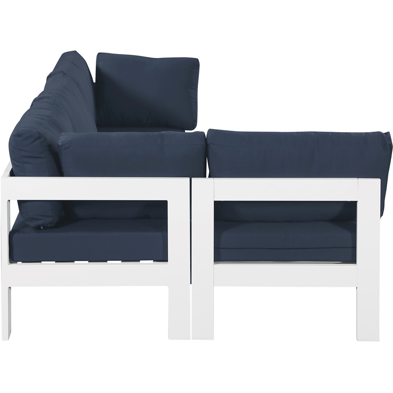 Meridian Furniture Nizuc Navy Outdoor Patio Modular Sectional