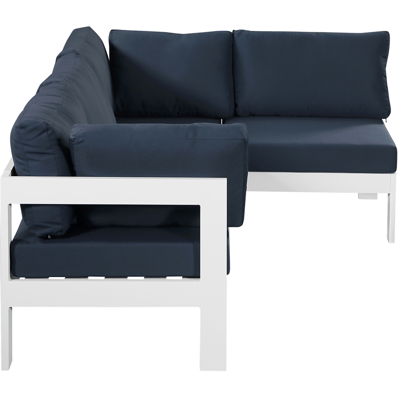 Meridian Furniture Nizuc Navy Outdoor Patio Modular Sectional