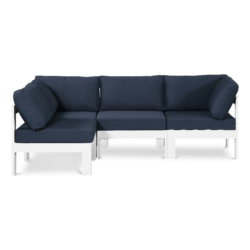 Meridian Furniture Nizuc Navy Outdoor Patio Modular Sectional