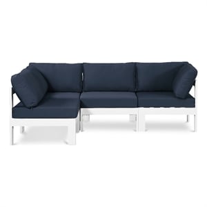Meridian Furniture Nizuc Navy Outdoor Patio Modular Sectional