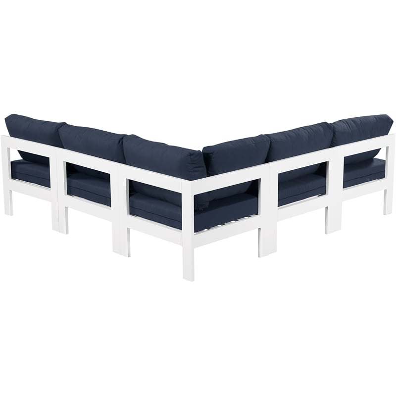 Meridian Furniture Nizuc Navy Outdoor Patio Modular Sectional