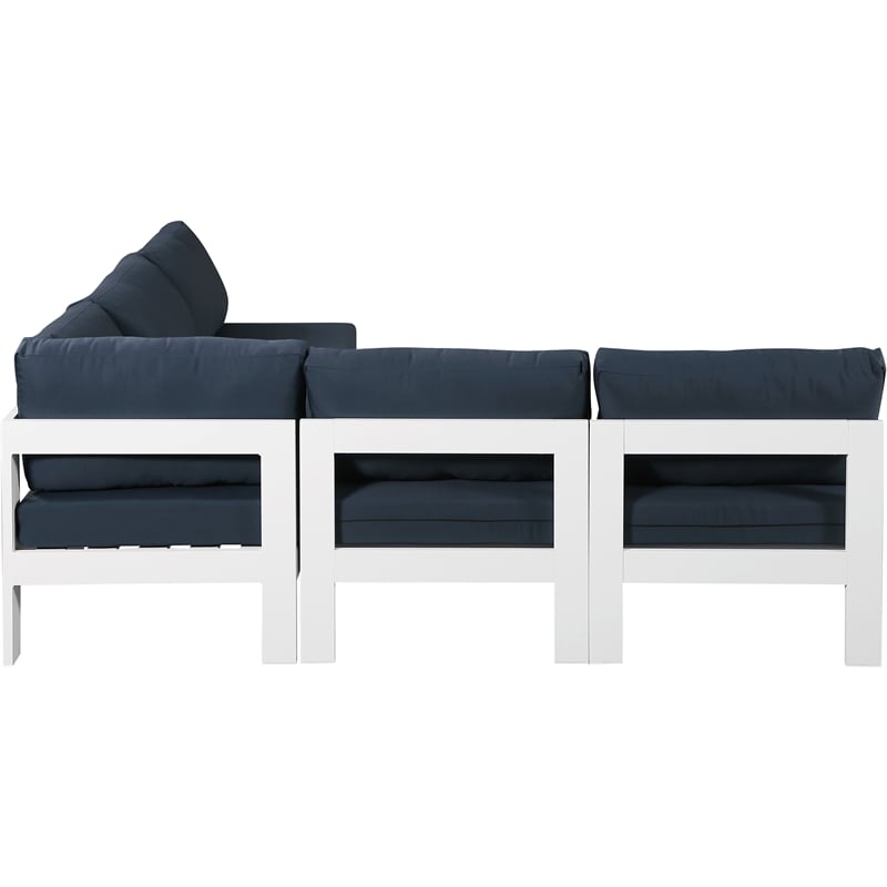 Meridian Furniture Nizuc Navy Outdoor Patio Modular Sectional