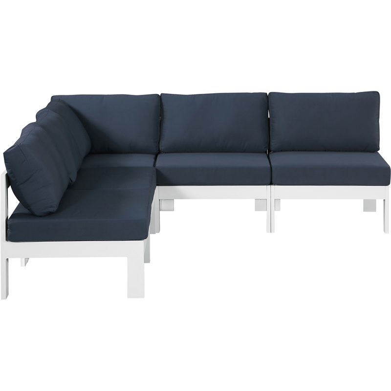 Meridian Furniture Nizuc Navy Outdoor Patio Modular Sectional