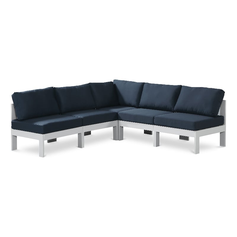 Meridian Furniture Nizuc Navy Outdoor Patio Modular Sectional