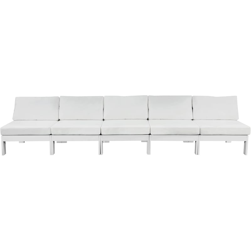 Meridian Furniture Nizuc White Outdoor Patio Modular Sofa
