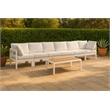 Meridian Furniture Nizuc White Outdoor Patio Modular Sofa