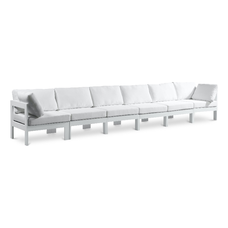 Meridian Furniture Nizuc White Outdoor Patio Modular Sofa