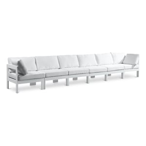 Meridian Furniture Nizuc White Outdoor Patio Modular Sofa