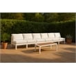 Meridian Furniture Nizuc White Outdoor Patio Modular Sofa