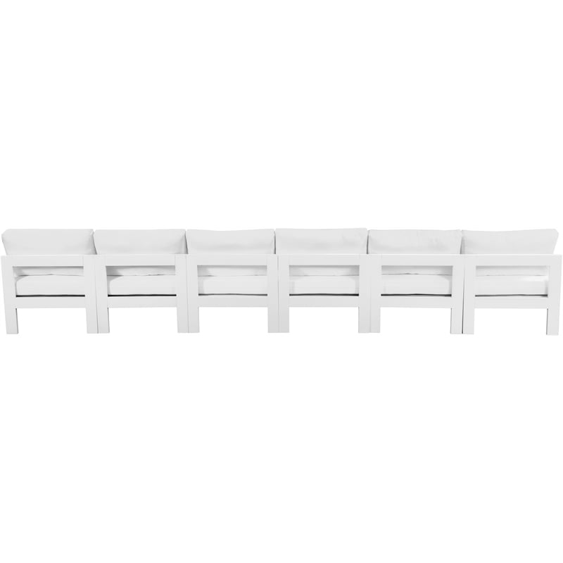 Meridian Furniture Nizuc White Outdoor Patio Modular Sofa