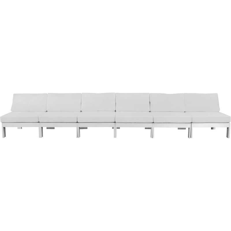 Meridian Furniture Nizuc White Outdoor Patio Modular Sofa