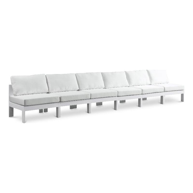 Meridian Furniture Nizuc White Outdoor Patio Modular Sofa