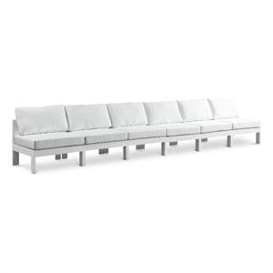 Meridian Furniture Nizuc White Outdoor Patio Modular Sofa