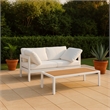 Meridian Furniture Nizuc White Outdoor Patio Modular Sofa