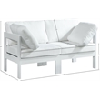 Meridian Furniture Nizuc White Outdoor Patio Modular Sofa