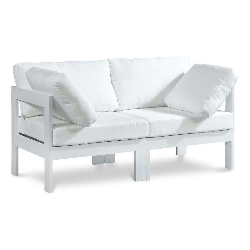 Meridian Furniture Nizuc White Outdoor Patio Modular Sofa