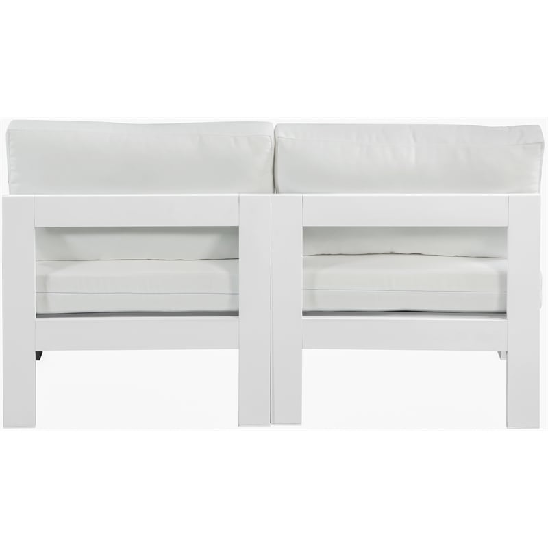 Meridian Furniture Nizuc White Outdoor Patio Modular Sofa