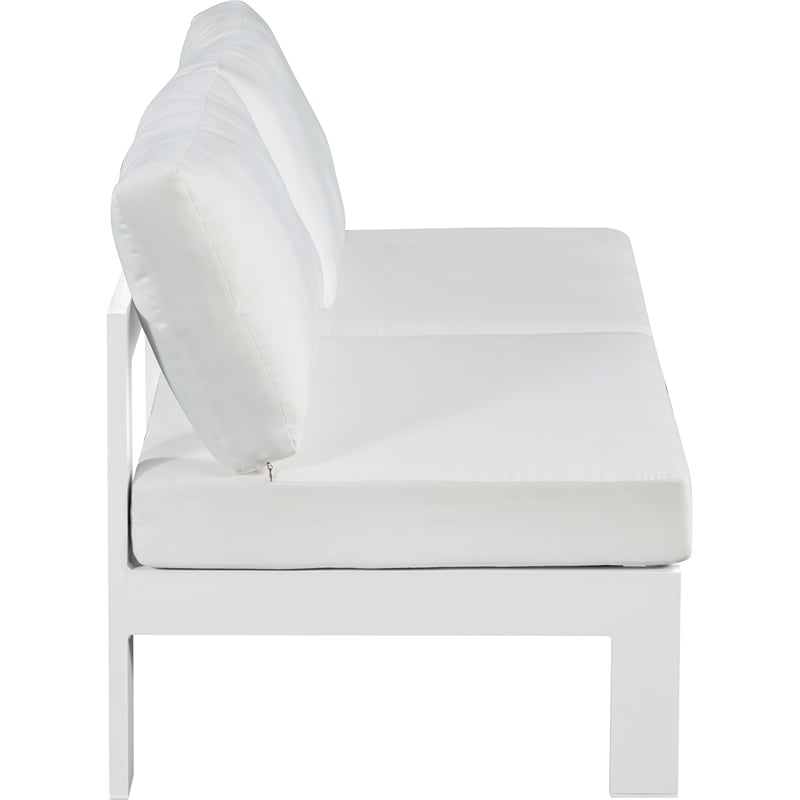 Meridian Furniture Nizuc White Outdoor Patio Modular Sofa