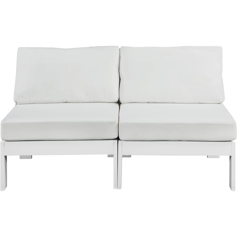 Meridian Furniture Nizuc White Outdoor Patio Modular Sofa