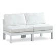 Meridian Furniture Nizuc White Outdoor Patio Modular Sofa