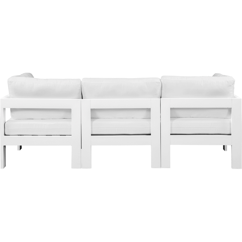 Meridian Furniture Nizuc White Outdoor Patio Modular Sofa