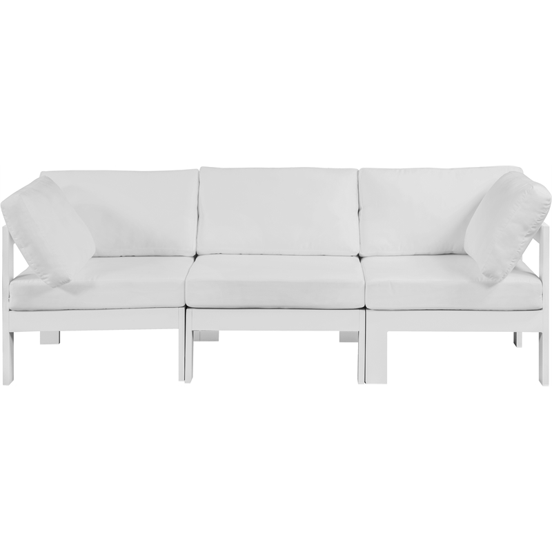 Meridian Furniture Nizuc White Outdoor Patio Modular Sofa