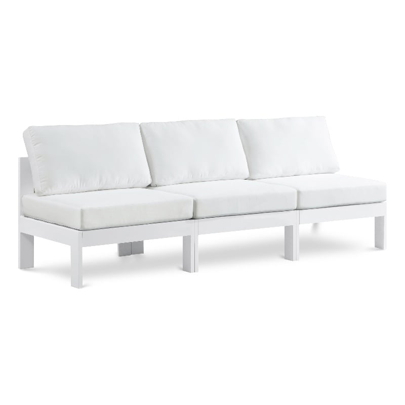 Meridian Furniture Nizuc White Outdoor Patio Modular Sofa
