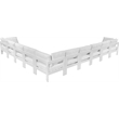 Meridian Furniture Nizuc White Outdoor Patio Modular Sectional