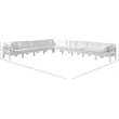 Meridian Furniture Nizuc White Outdoor Patio Modular Sectional