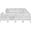 Meridian Furniture Nizuc White Outdoor Patio Modular Sectional