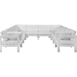 Meridian Furniture Nizuc White Outdoor Patio Modular Sectional