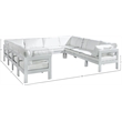 Meridian Furniture Nizuc White Outdoor Patio Modular Sectional