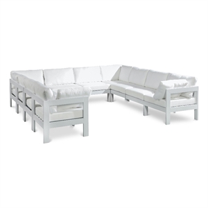 Meridian Furniture Nizuc White Outdoor Patio Modular Sectional