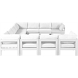 Meridian Furniture Nizuc White Outdoor Patio Modular Sectional