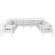Meridian Furniture Nizuc White Outdoor Patio Modular Sectional