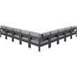 Meridian Furniture Nizuc Grey Outdoor Patio Modular Sectional