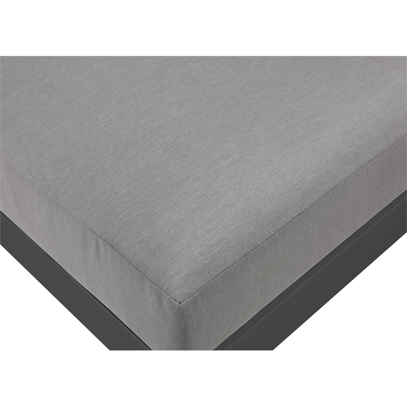 Meridian Furniture Nizuc Grey Outdoor Patio Modular Sectional