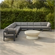 Meridian Furniture Nizuc Grey Outdoor Patio Modular Sectional