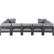 Meridian Furniture Nizuc Grey Outdoor Patio Modular Sectional